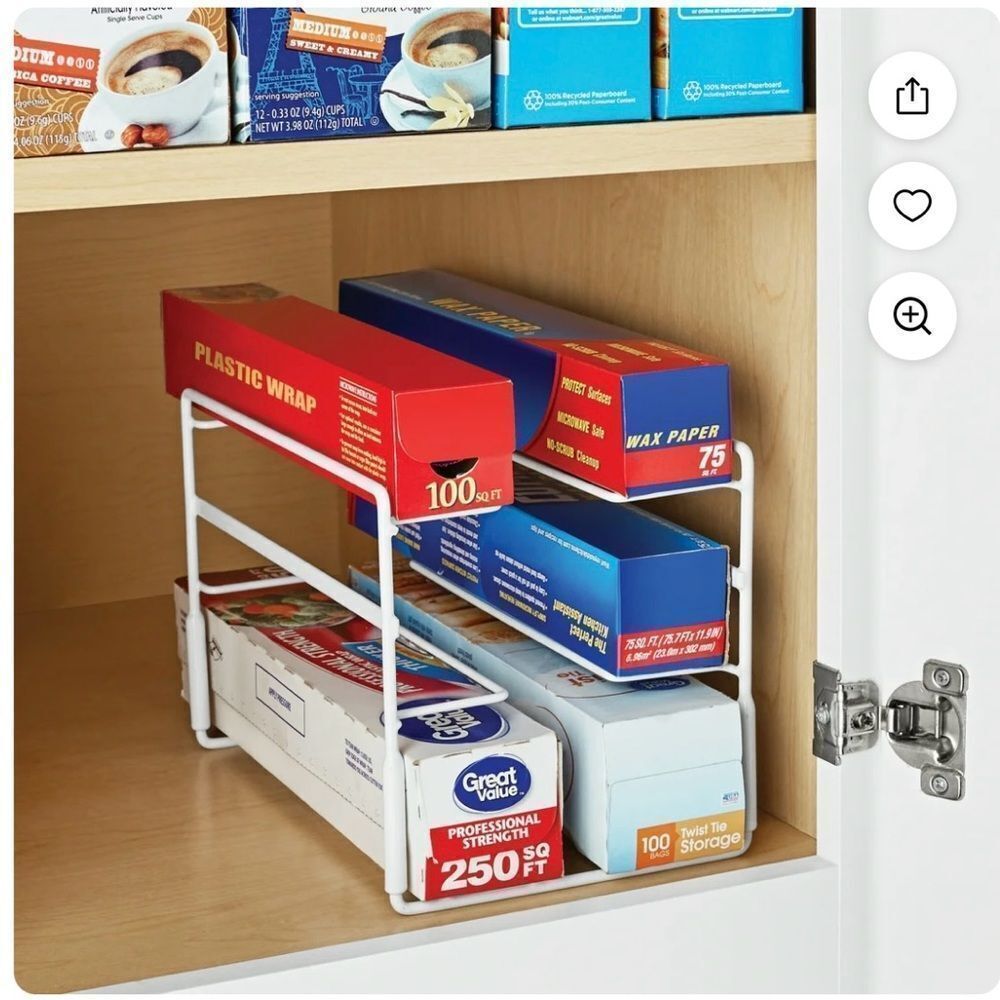 White Metal Storage Rack - Picture 5 of 5